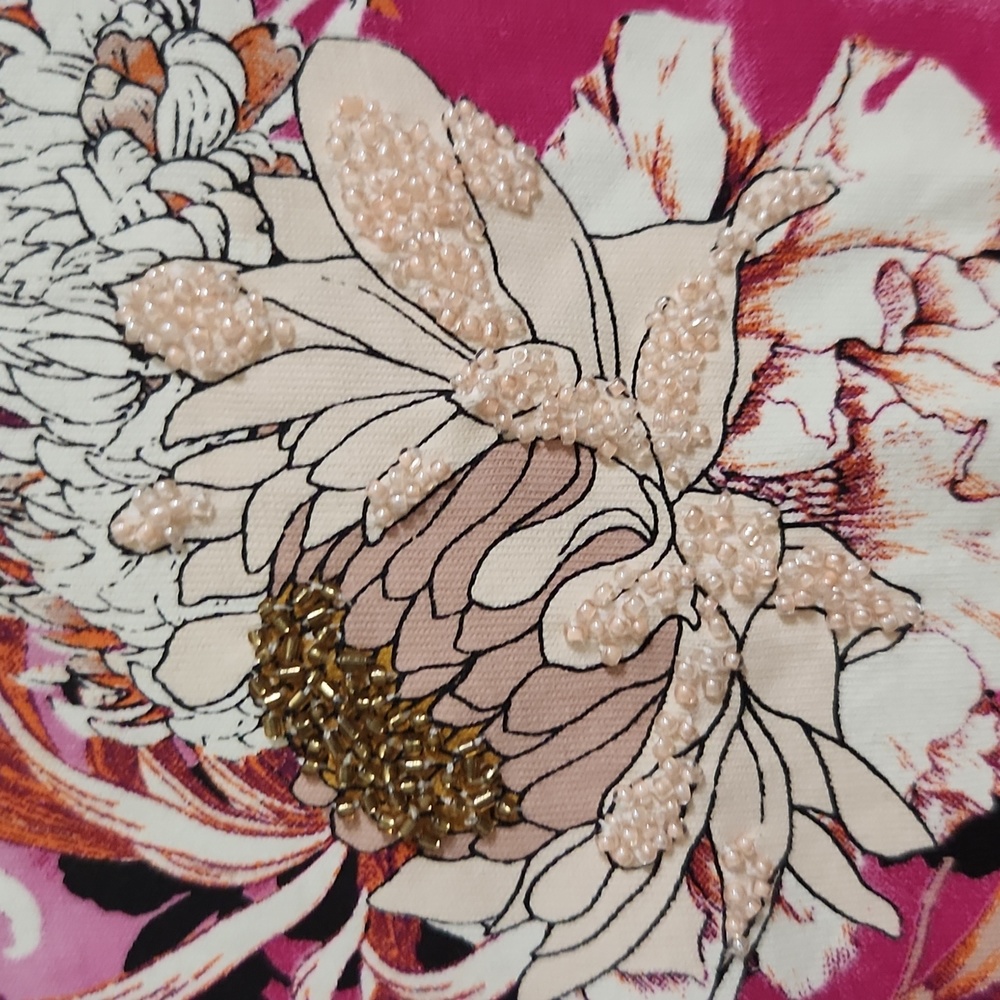 NWT Chicos Floral knit top - Picture 7 of 8